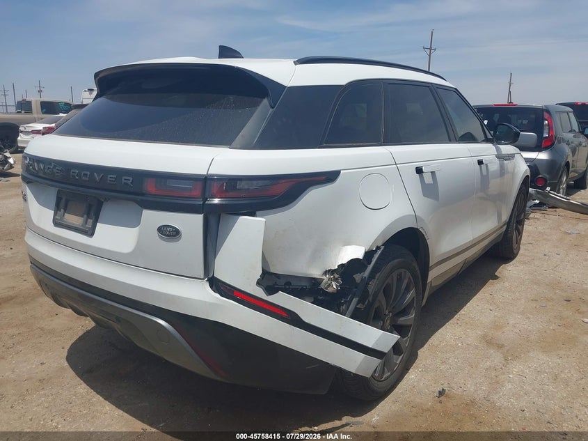 Vin: salyl2rxxja757384, lot: 46257137, land rover range rover velar p250 se r-dynamic 20184