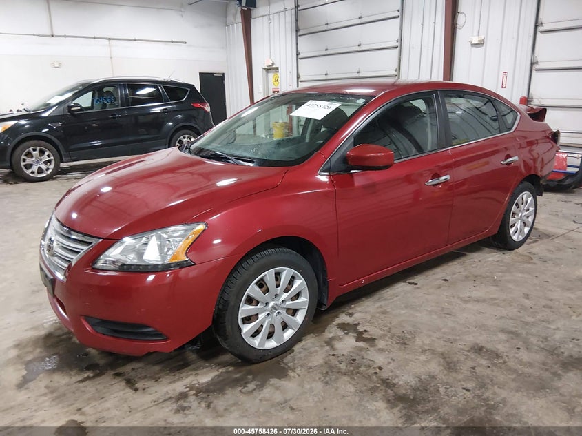 Vin: 3n1ab7ap6el622666, lot: 46257148, nissan sentra fe+ s/fe+ sv/s/sl/sr/sv 20142