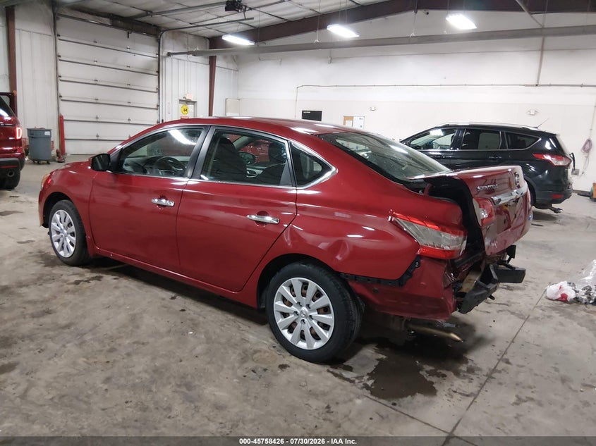 Vin: 3n1ab7ap6el622666, lot: 46257148, nissan sentra fe+ s/fe+ sv/s/sl/sr/sv 20143