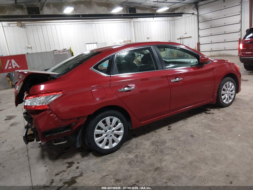 Vin: 3n1ab7ap6el622666, lot: 46257148, nissan sentra fe+ s/fe+ sv/s/sl/sr/sv 20144