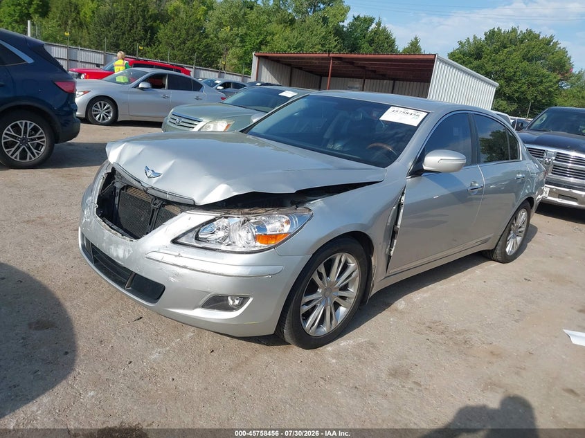 Vin: kmhgc4df3au070335, lot: 46257178, hyundai genesis 4.6 20102