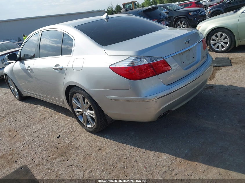 Vin: kmhgc4df3au070335, lot: 46257178, hyundai genesis 4.6 20103