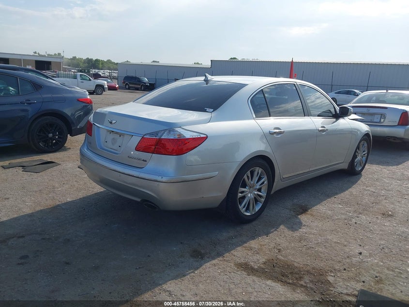 Vin: kmhgc4df3au070335, lot: 46257178, hyundai genesis 4.6 20104