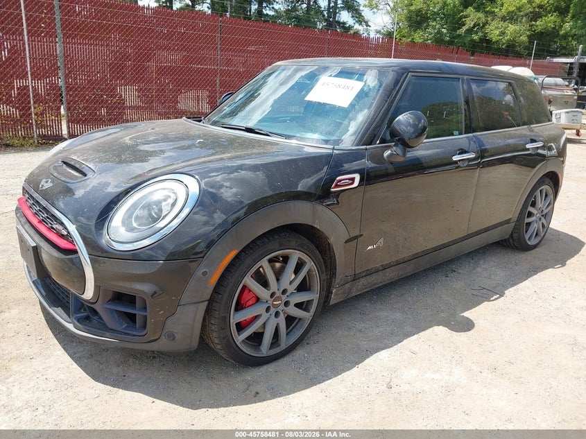 Vin: wmwlv9c50j2d66489, lot: 46257203, mini clubman john cooper works 20182