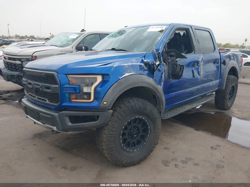 Vin: 1ftfw1rg5hfc59977, lot: 46257222, ford f-150 raptor 20172