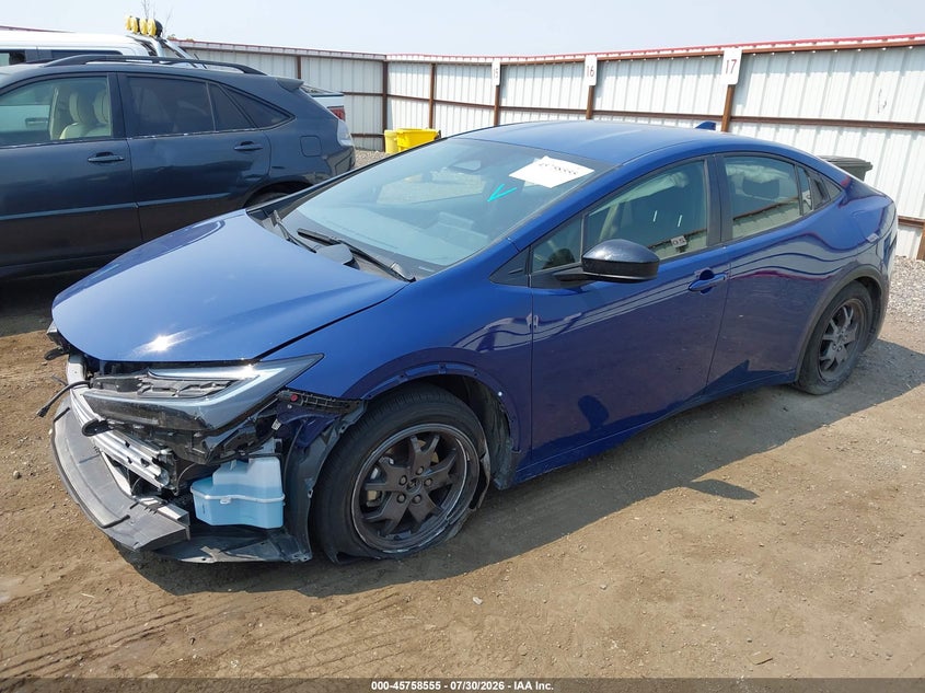 Vin: jtdacaau0s3056119, lot: 46257277, toyota prius le 20252