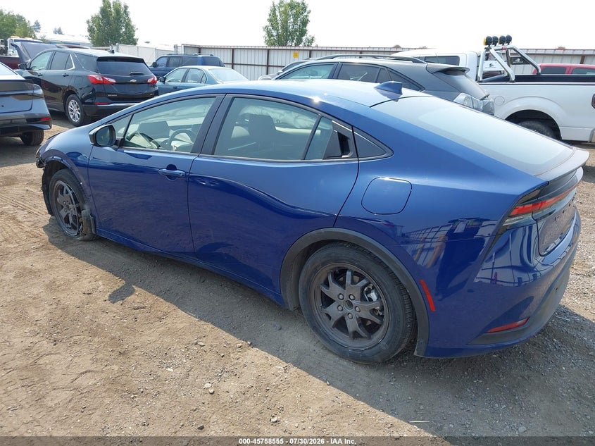 Vin: jtdacaau0s3056119, lot: 46257277, toyota prius le 20253