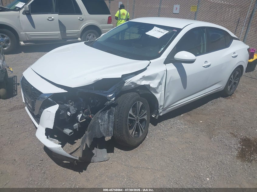 Vin: 3n1ab8cv9py255866, lot: 46257286, nissan sentra sv xtronic cvt 20232