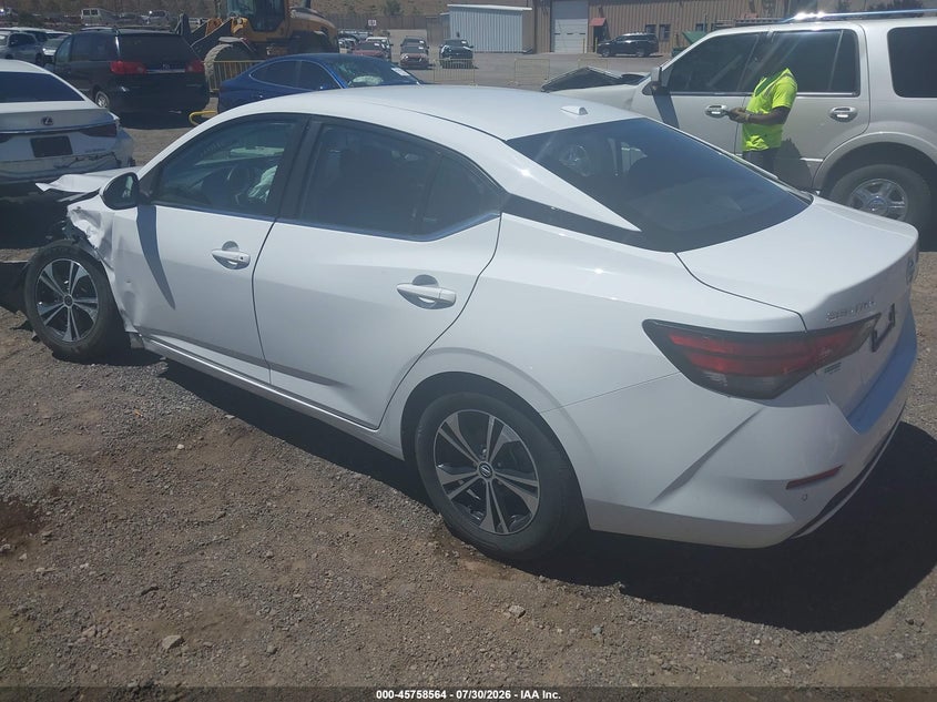 Vin: 3n1ab8cv9py255866, lot: 46257286, nissan sentra sv xtronic cvt 20233