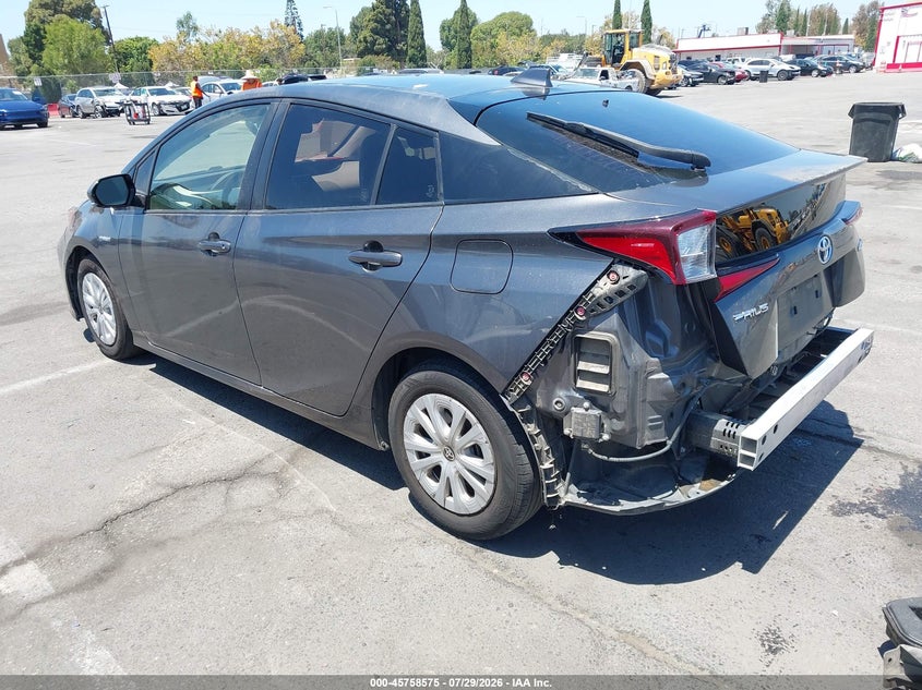 Vin: jtdkarfu3l3125338, lot: 46257297, toyota prius le 20203