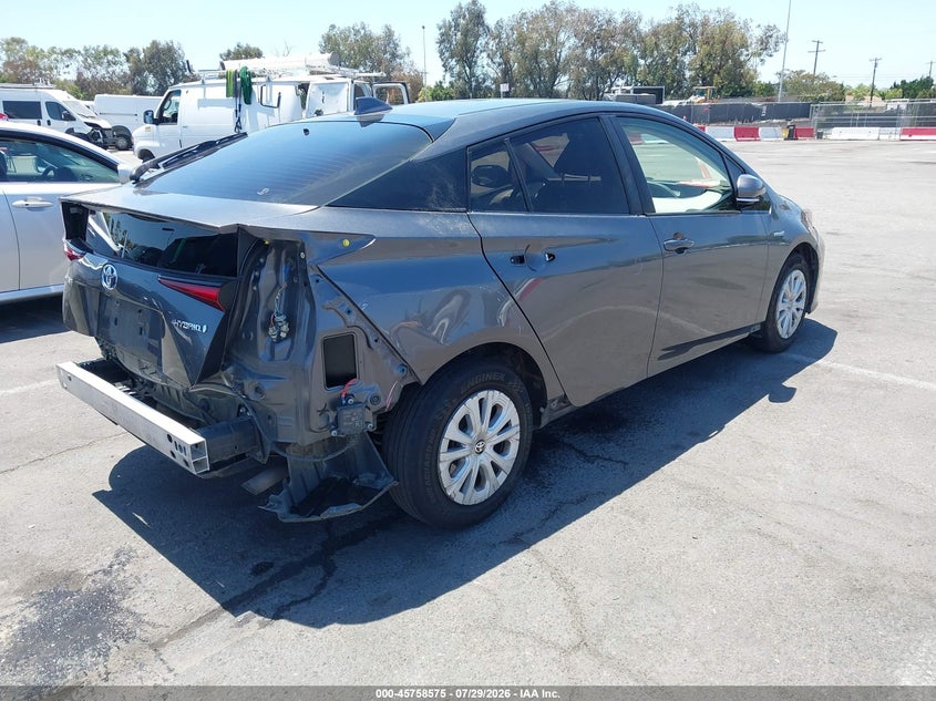 Vin: jtdkarfu3l3125338, lot: 46257297, toyota prius le 20204