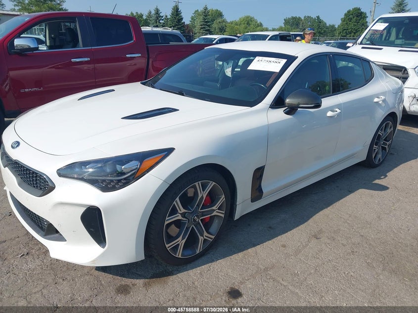 Vin: knae35lc9l6079232, lot: 46257310, kia stinger gt 20202