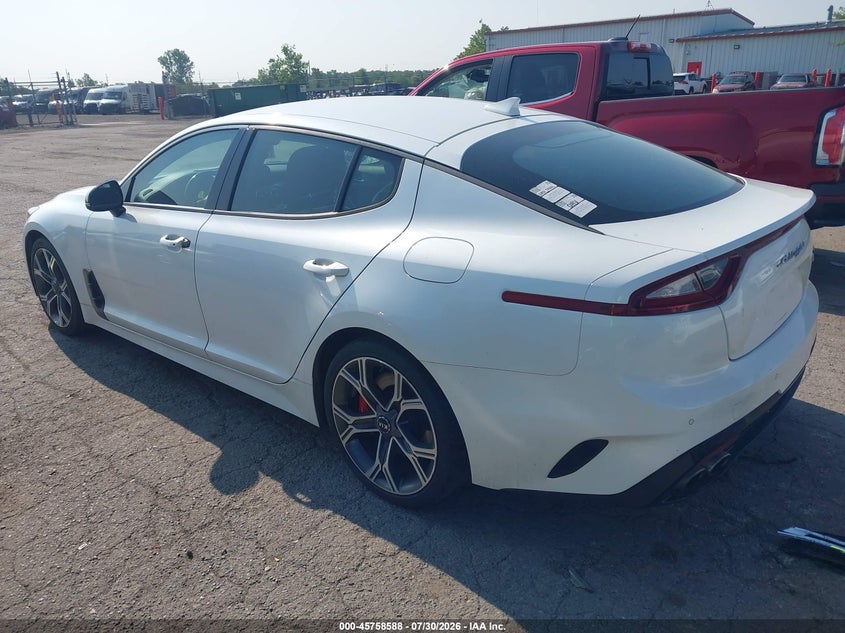 Vin: knae35lc9l6079232, lot: 46257310, kia stinger gt 20203
