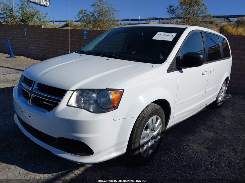 2017 DODGE CARAVAN VAN 3.6L V-6 DOHC, VVT, 283HP