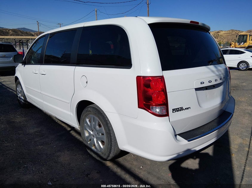 2017 DODGE CARAVAN VAN 3.6L V-6 DOHC, VVT, 283HP