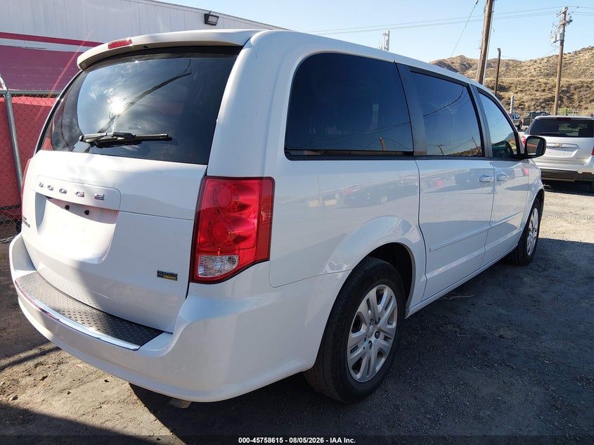 2017 DODGE CARAVAN VAN 3.6L V-6 DOHC, VVT, 283HP