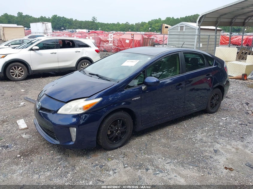 Vin: jtdkn3du4d0338578, lot: 46257359, toyota prius two 20132