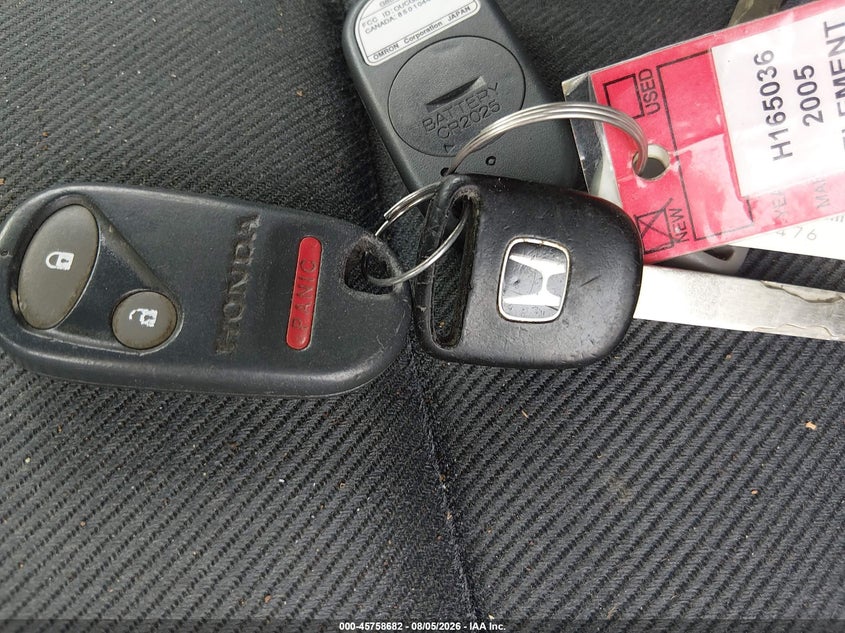HONDA ELEMENT 2005 VIN 5J6YH28625L007886