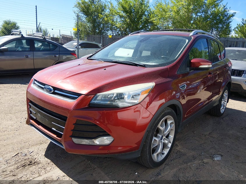 Vin: 1fmcu9j92fuc79256, lot: 46257427, ford escape titanium 20152