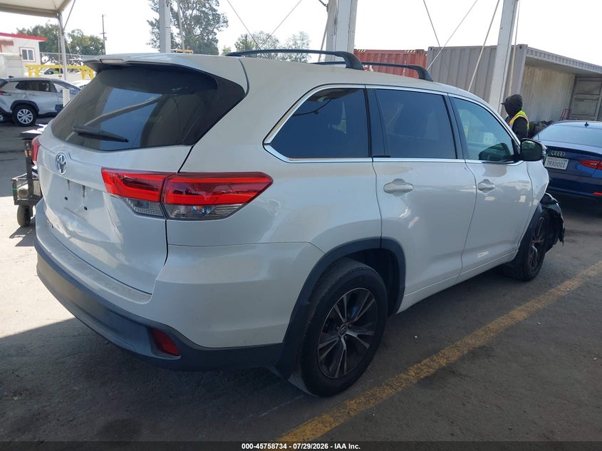 Vin: 5tdzarfh4js034768, lot: 46257456, toyota highlander le 20184