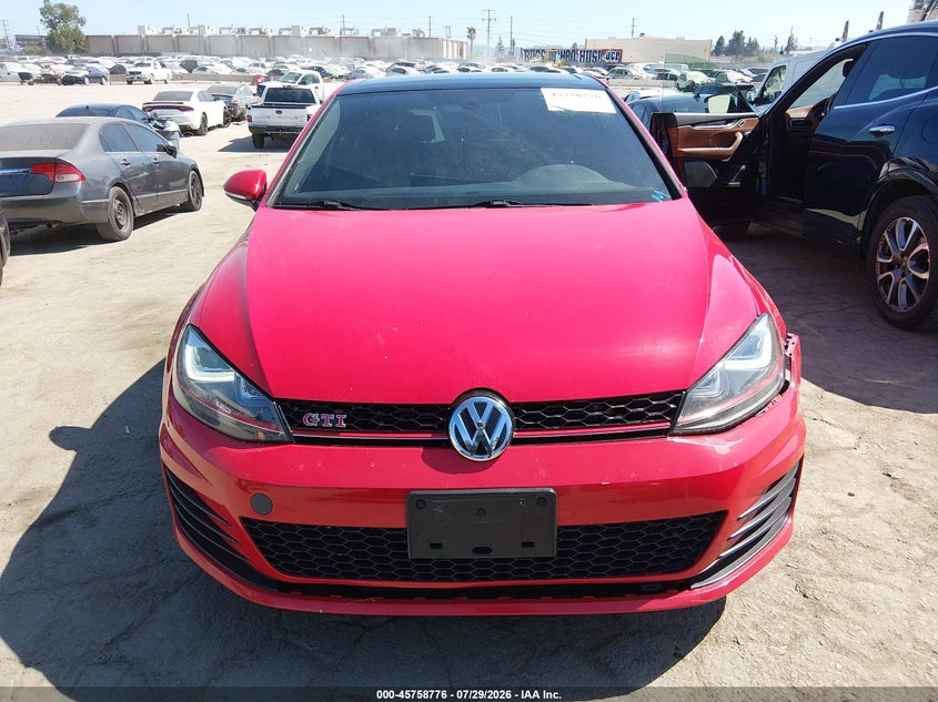 VOLKSWAGEN GOLF GTI 2017 VIN 3VW547AU2HM073641