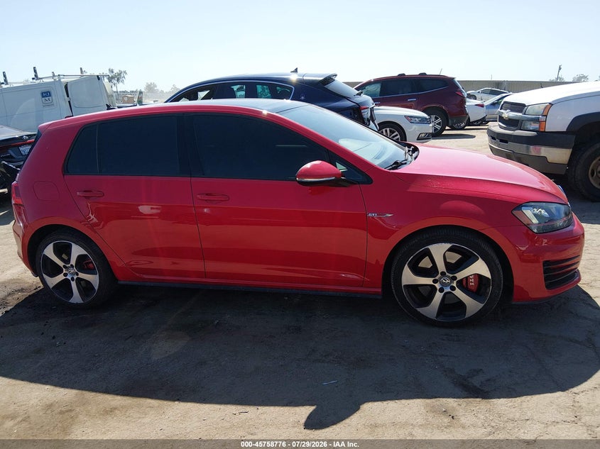 VOLKSWAGEN GOLF GTI 2017 VIN 3VW547AU2HM073641