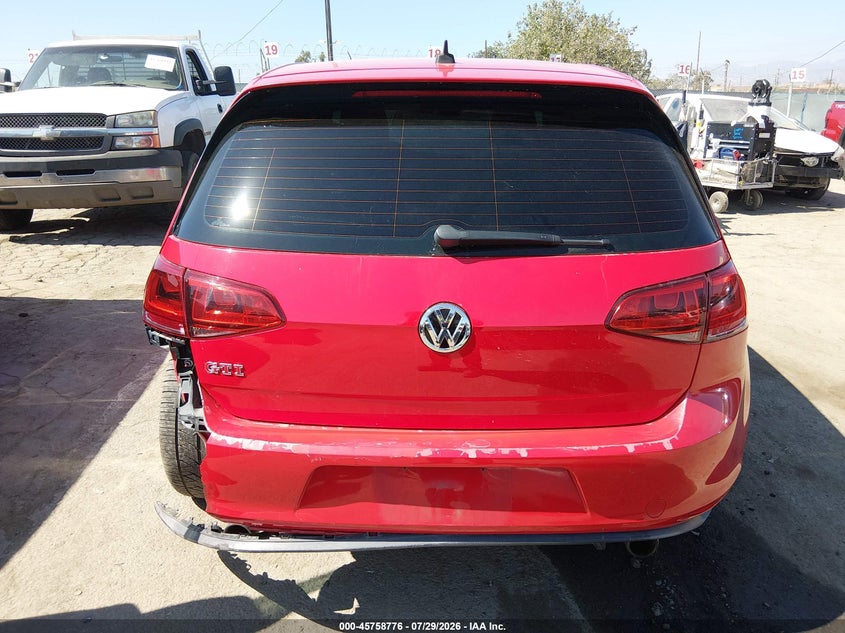 VOLKSWAGEN GOLF GTI 2017 VIN 3VW547AU2HM073641