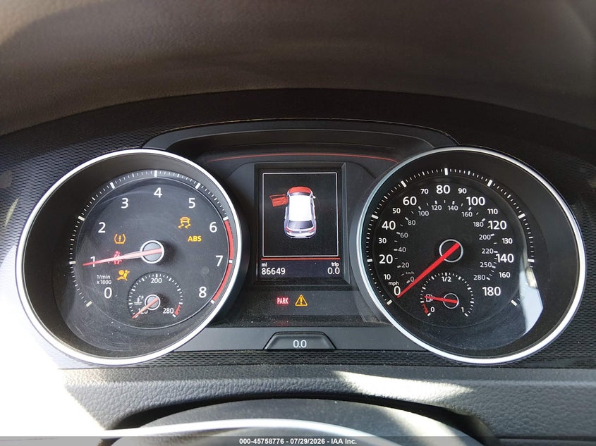 VOLKSWAGEN GOLF GTI 2017 VIN 3VW547AU2HM073641