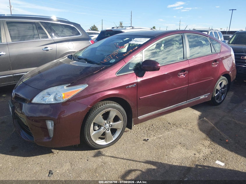 Vin: jtdkn3du9d5620119, lot: 46257520, toyota prius three se 20132