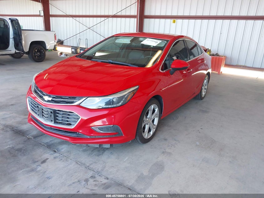 2017 Chevrolet Cruze Premier Auto, Rear, IAAI, VIN 1G1BF5SMXH7258106 — photo 2