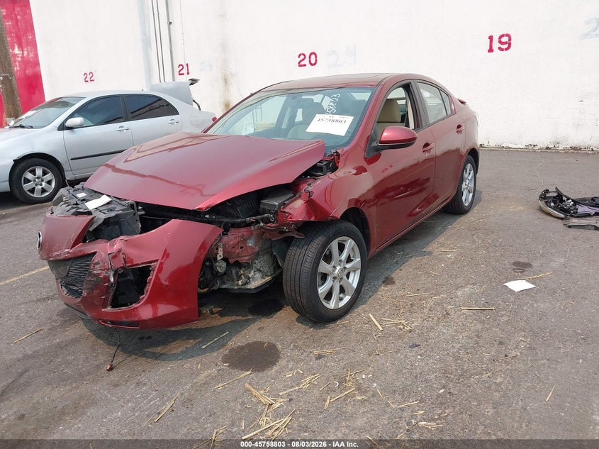 Vin: jm1bl1sgxa1206793, lot: 46257525, mazda mazda3 i touring 20102