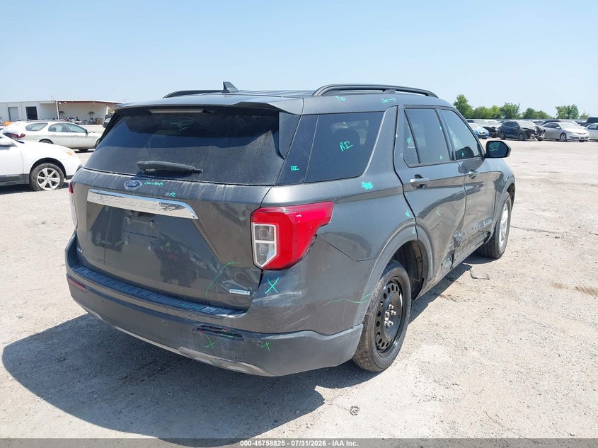 Vin: 1fmsk7dh6lga80150, lot: 46257547, ford explorer xlt 20204