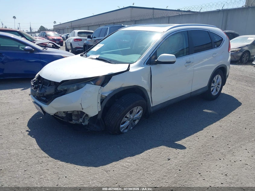 Vin: 5j6rm3h78cl041682, lot: 46257555, honda cr-v ex-l 20122
