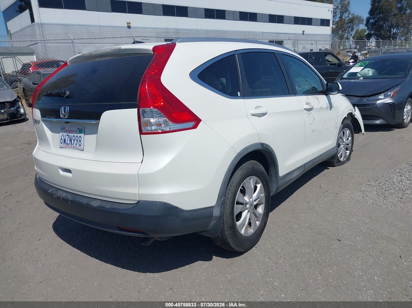 Vin: 5j6rm3h78cl041682, lot: 46257555, honda cr-v ex-l 20124