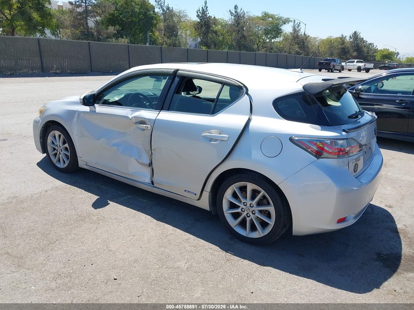 Vin: jthkd5bh2c2098744, lot: 46257613, lexus ct 200h premium 20123
