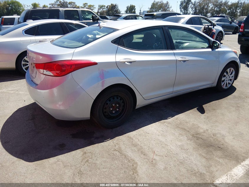 Vin: 5npdh4ae2bh053851, lot: 46257627, hyundai elantra gls 20114