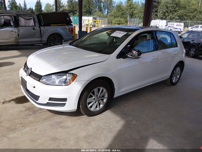 Vin: 3vw217au8fm078156, lot: 46257696, volkswagen golf tsi s 4-door 20152