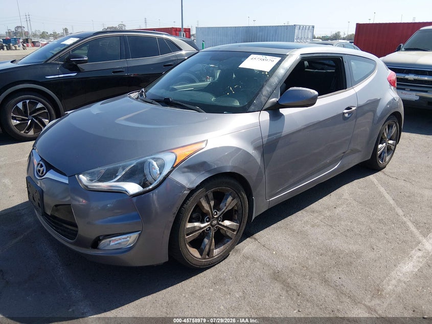 Vin: kmhtc6ad2gu253988, lot: 46257701, hyundai veloster 20162
