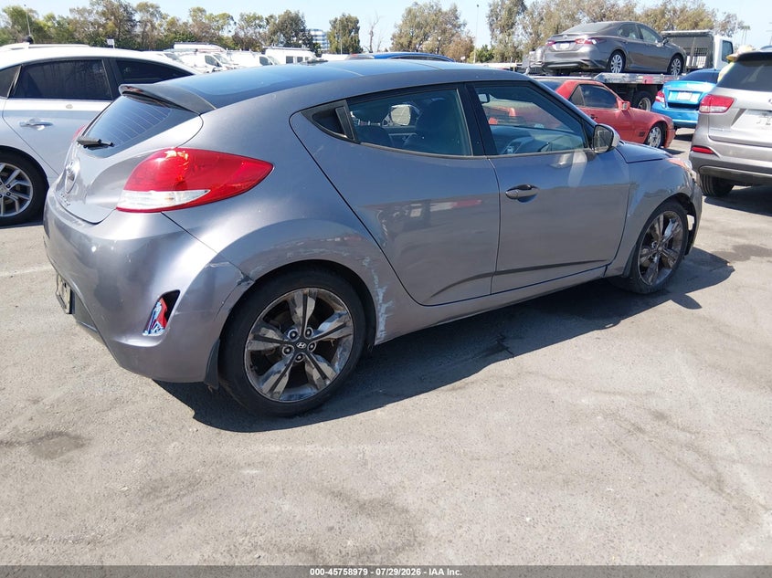 Vin: kmhtc6ad2gu253988, lot: 46257701, hyundai veloster 20164