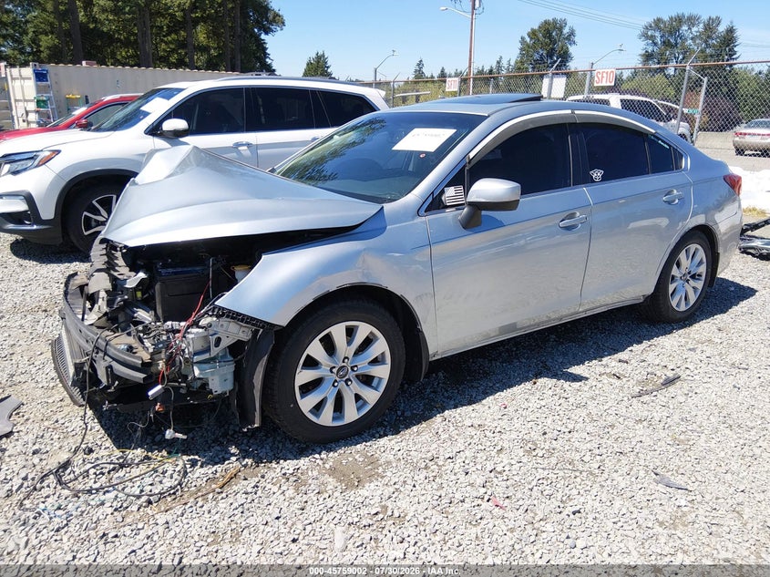 Vin: 4s3bnad64g3061326, lot: 46257724, subaru legacy 2.5i premium 20162