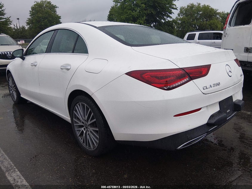 Vin: w1k5j4hb4mn176256, lot: 46257735, mercedes-benz cla 250 4matic 20213