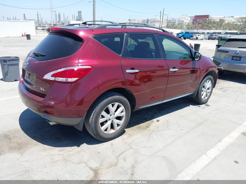 Vin: jn8az1mu2cw118005, lot: 46257742, nissan murano sl 20124