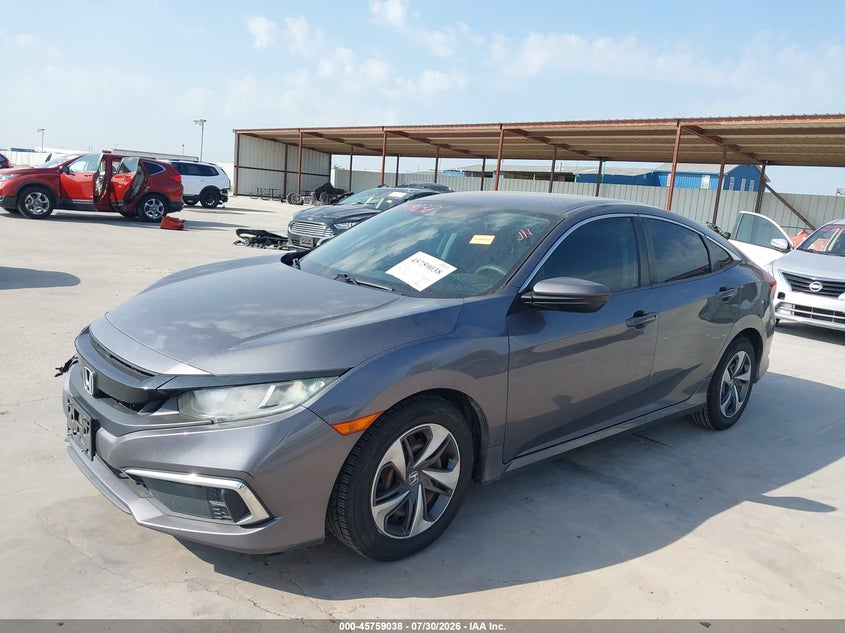 Vin: 19xfc2f66ke025746, lot: 46257760, honda civic lx 20192