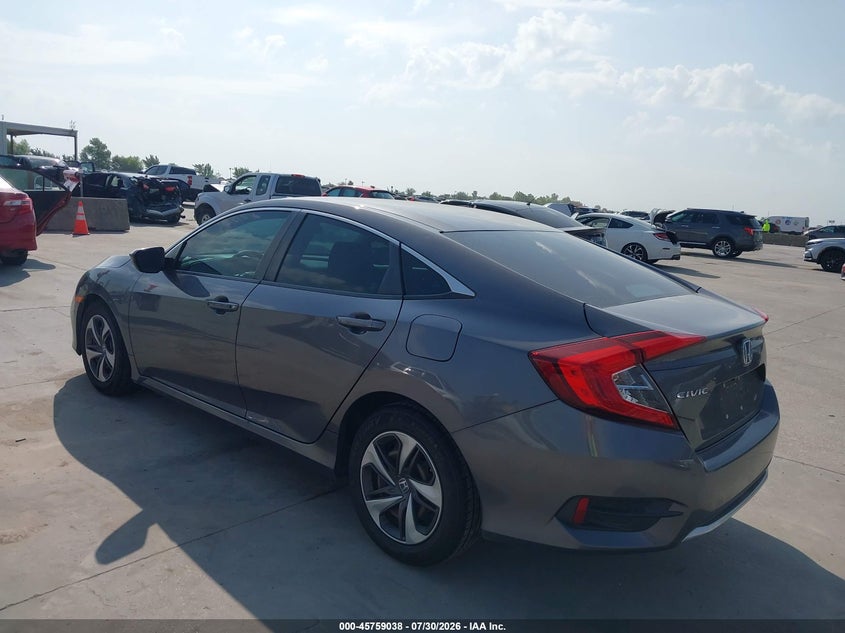 Vin: 19xfc2f66ke025746, lot: 46257760, honda civic lx 20193