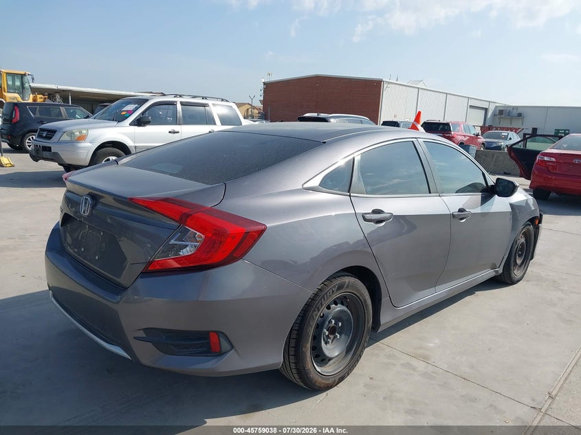 Vin: 19xfc2f66ke025746, lot: 46257760, honda civic lx 20194