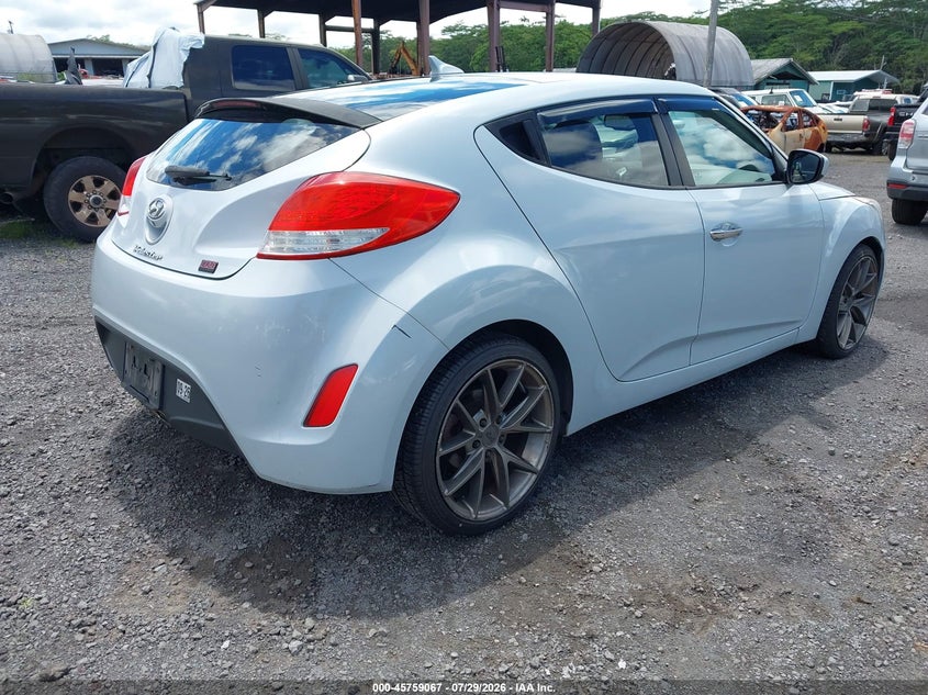 Vin: kmhtc6ad4du102761, lot: 46257789, hyundai veloster tech 20134