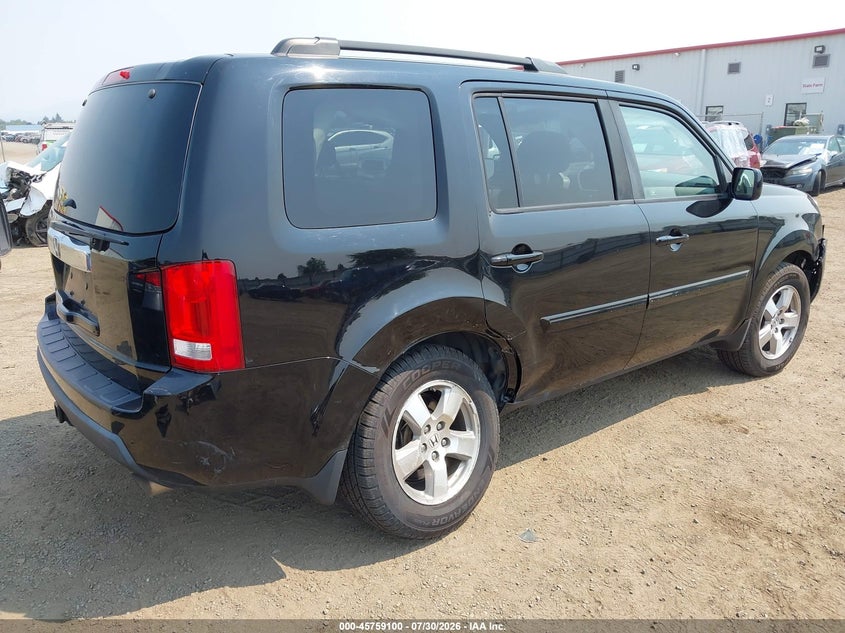 Vin: 5fnyf4h52ab025378, lot: 46257822, honda pilot ex-l 20104