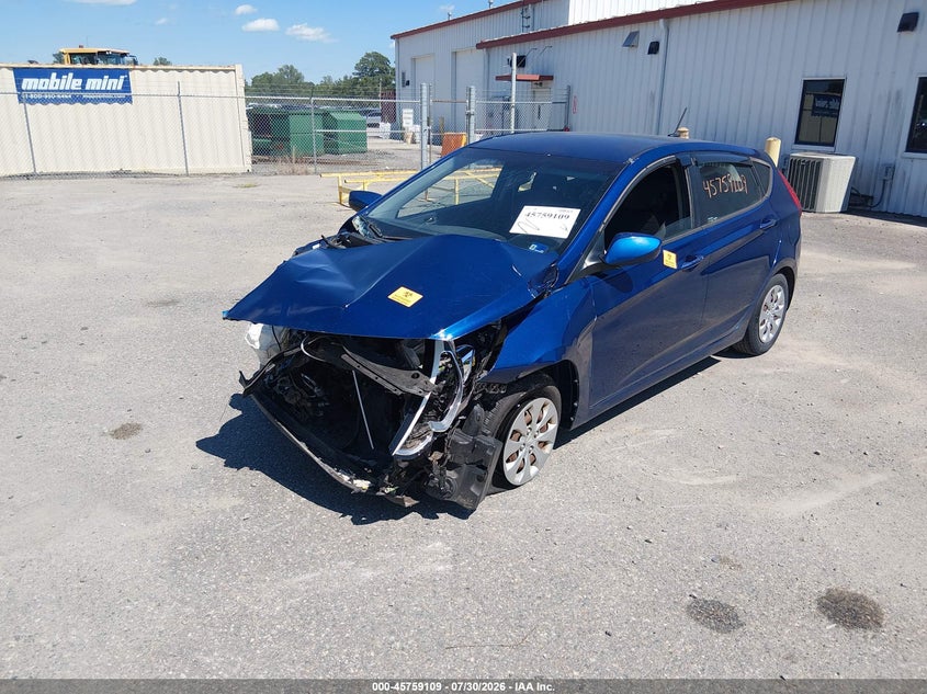 Vin: kmhct5ae8fu210788, lot: 46257831, hyundai accent gs 20152