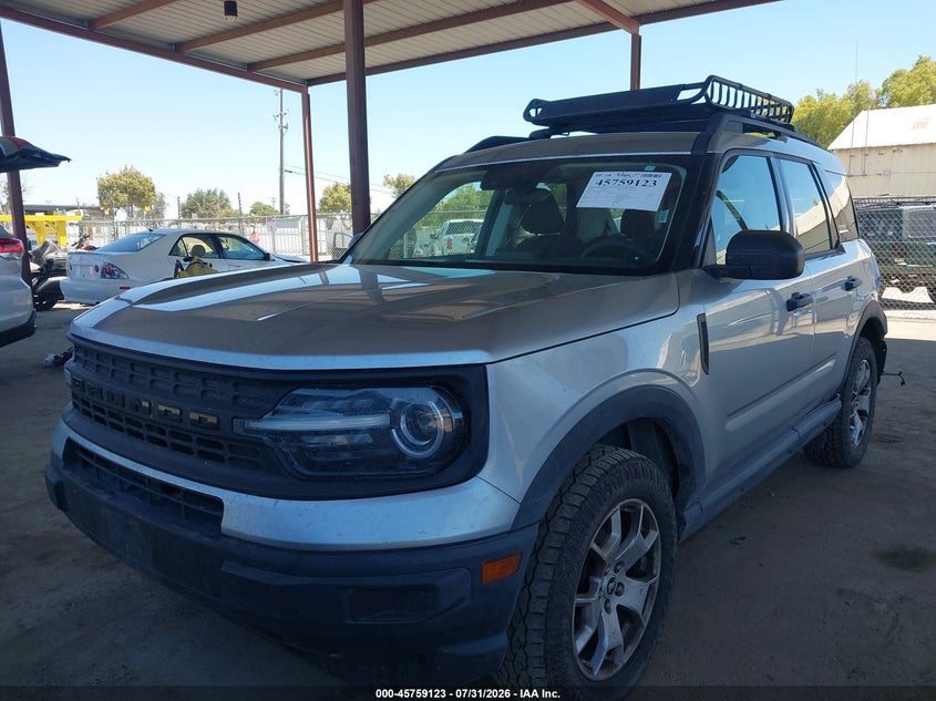 Vin: 3fmcr9a64mra23504, lot: 46257845, ford bronco sport 20212
