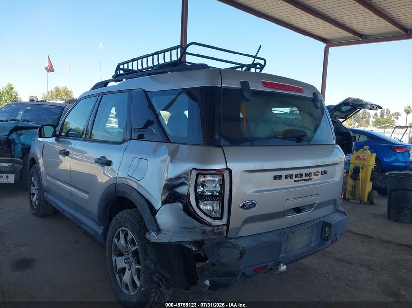 Vin: 3fmcr9a64mra23504, lot: 46257845, ford bronco sport 20213